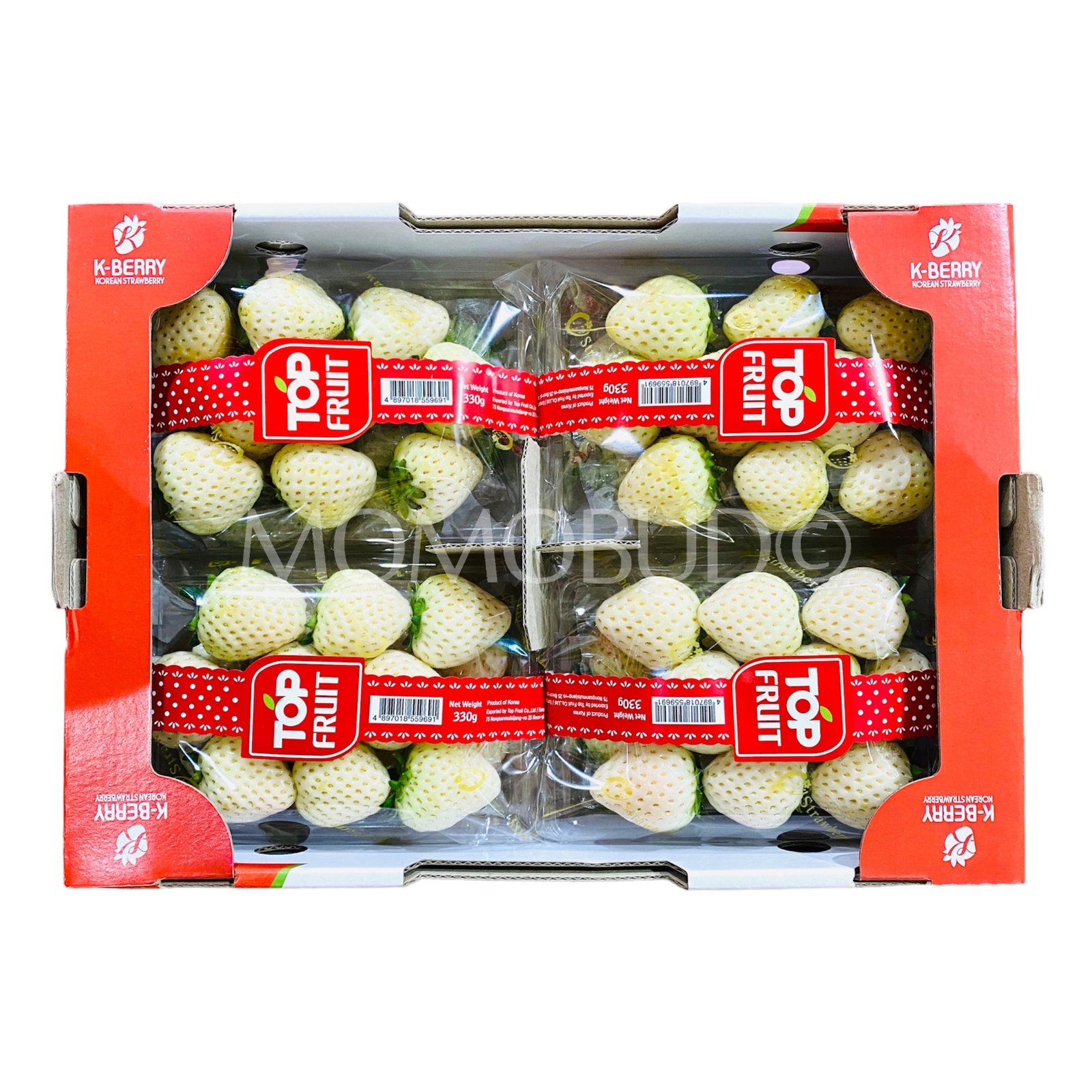 Korean Milk White Strawberry (330g punnet)