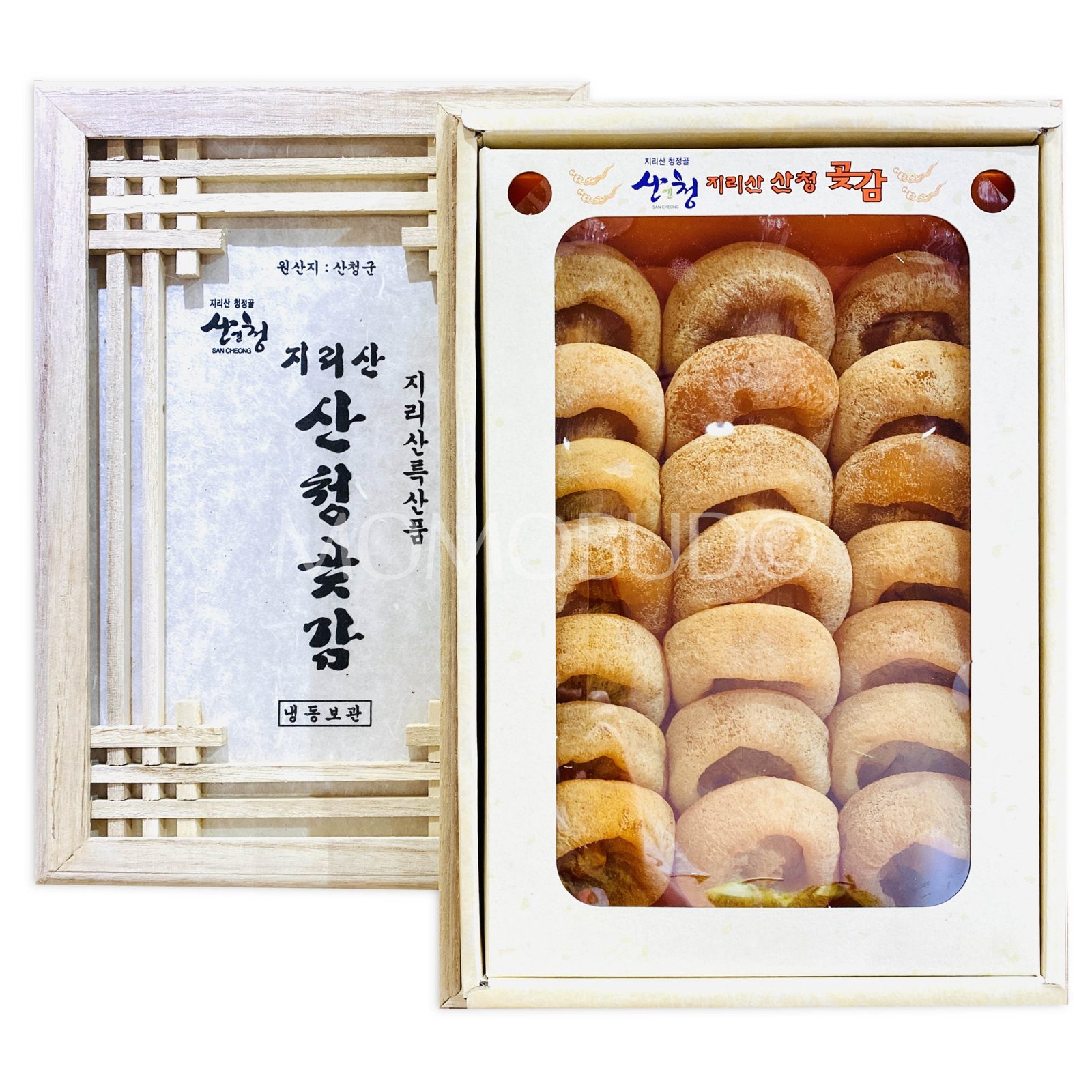 Korean Premium Jirisan Sancheong Dried Persimmon Wooden Gift Set (XL)