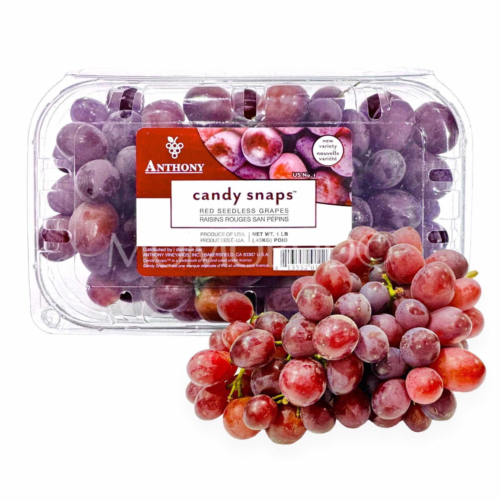 Candy Snaps® Red Seedless Grapes (454g punnet)