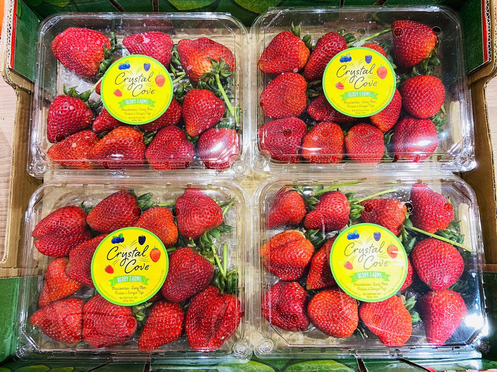 USA Crystal Cove Long Stem Strawberry (454g punnet)