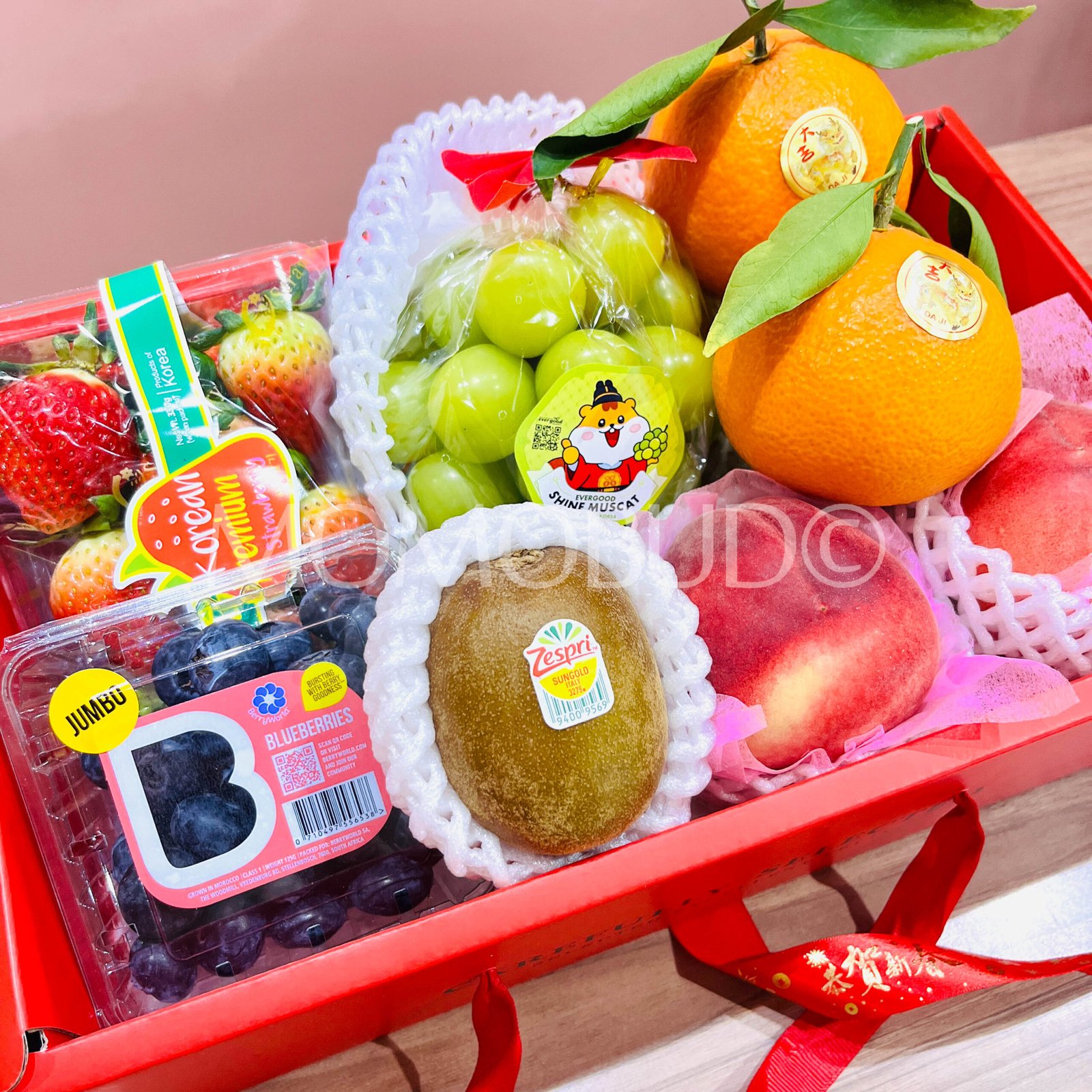 CNY Spring Blessing Fruit Gift Set A - Image 3