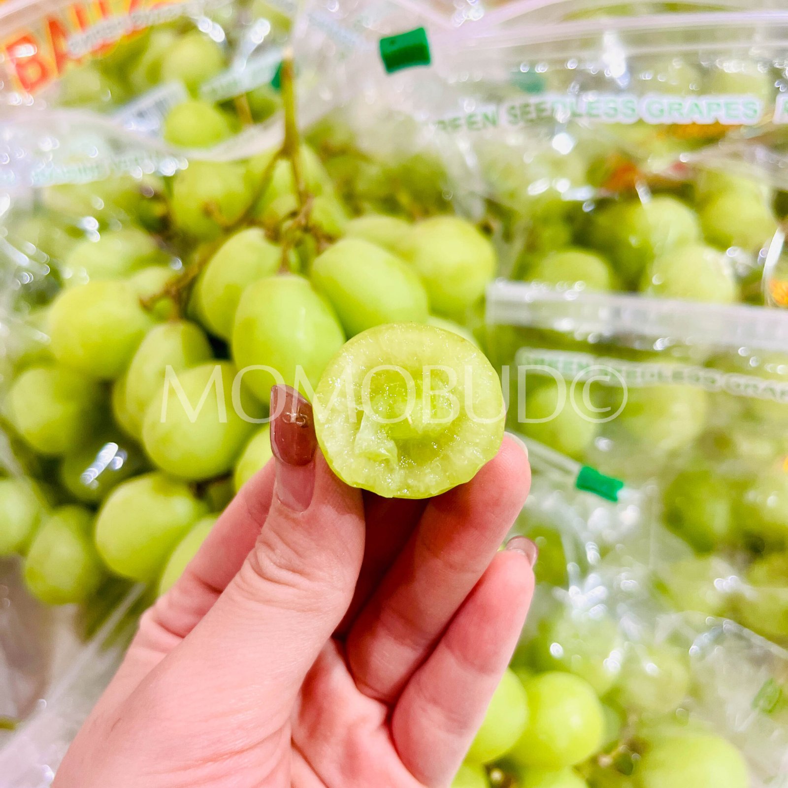 Chilean Premium Sweet Globe® Green Seedless Grapes (1kg) - Image 3