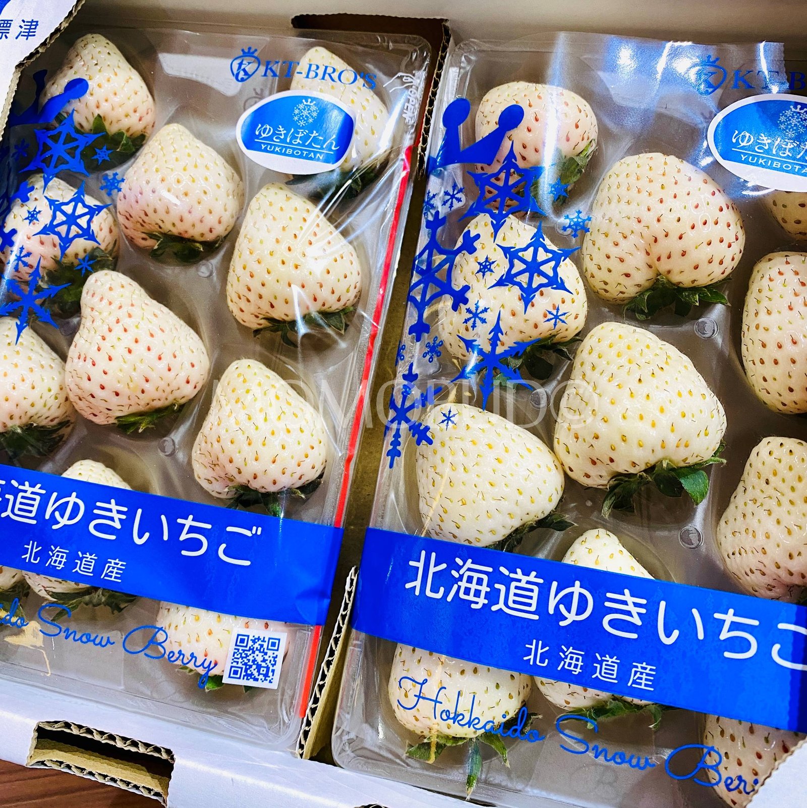 Japanese Hokkaido Yukibotan White Ichigo (Strawberry) - Image 3