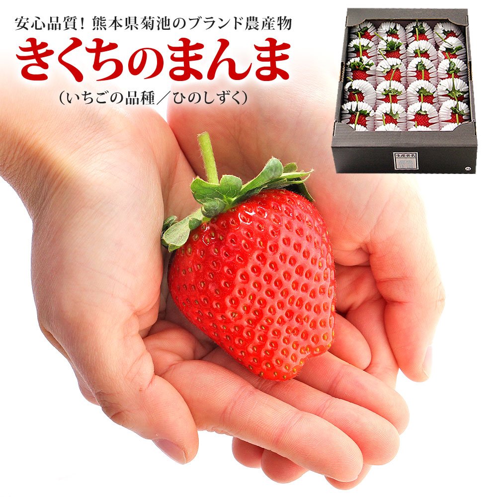 Japanese Kikuchi no Manma Hinoshizuku Ichigo (Strawberry) Gift Box (900g) - Image 4
