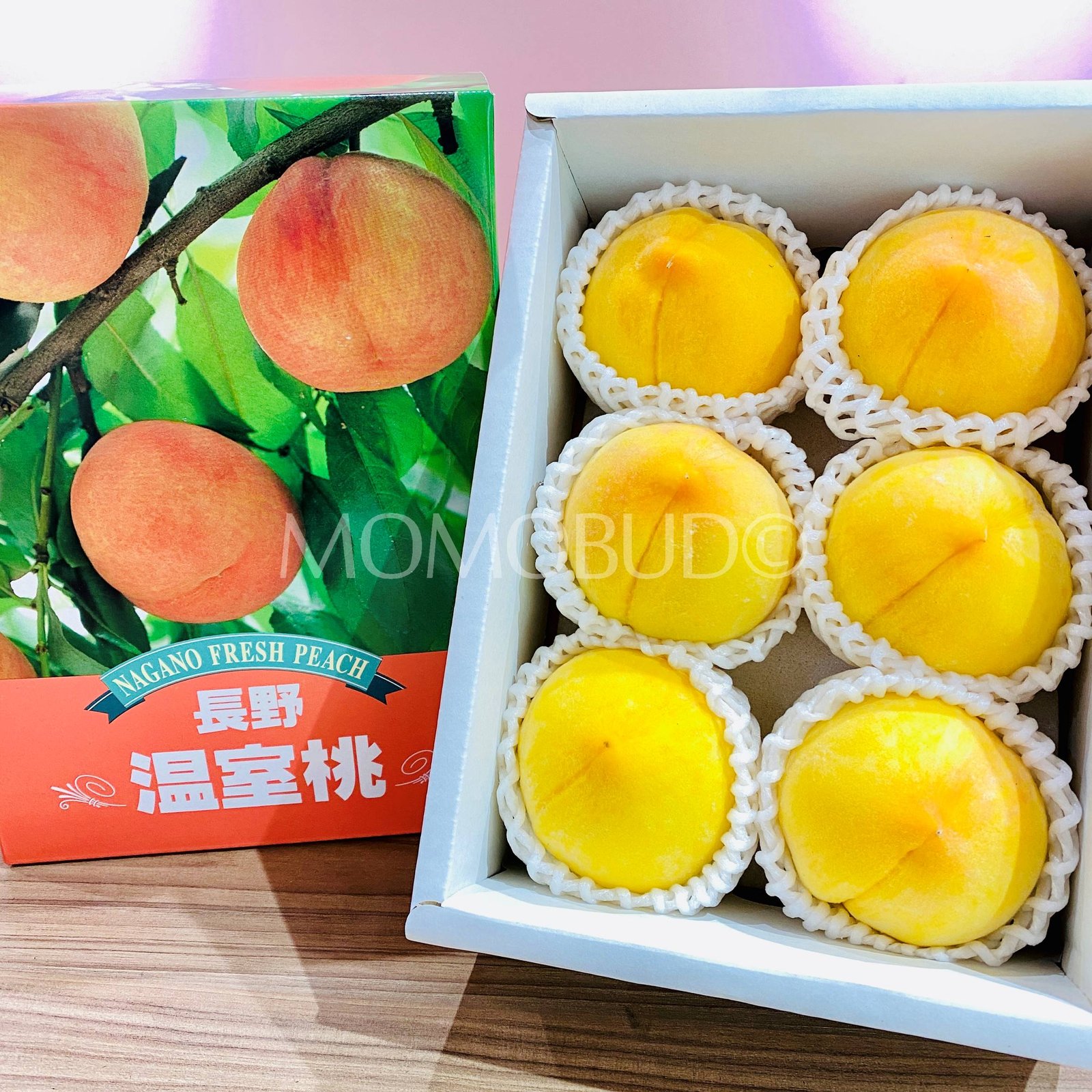 Japanese Ougontou Golden Peach Gift Box (1kg) - Image 2