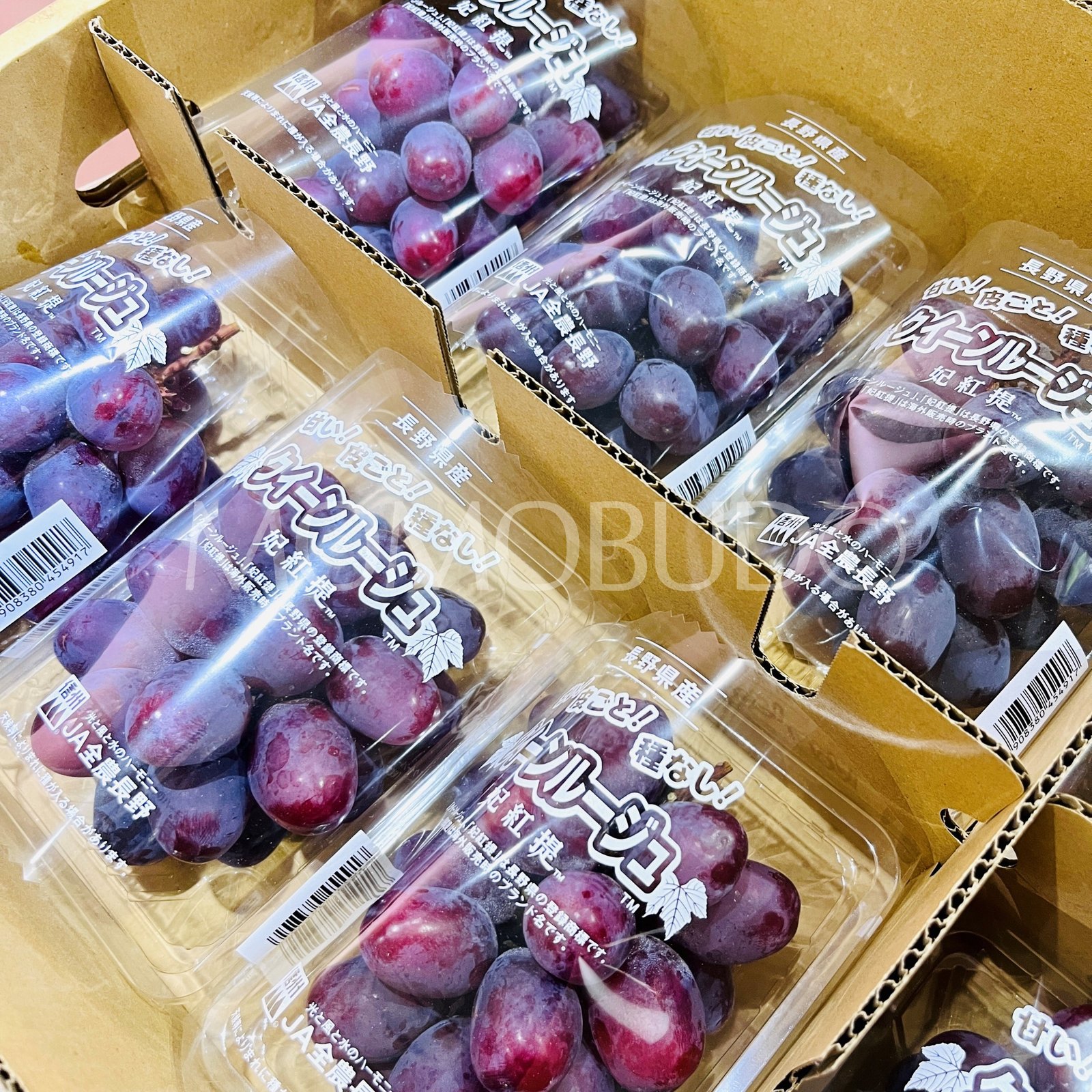 Japanese Queen Rouge® Seedless Grapes (350g punnet) - Image 2