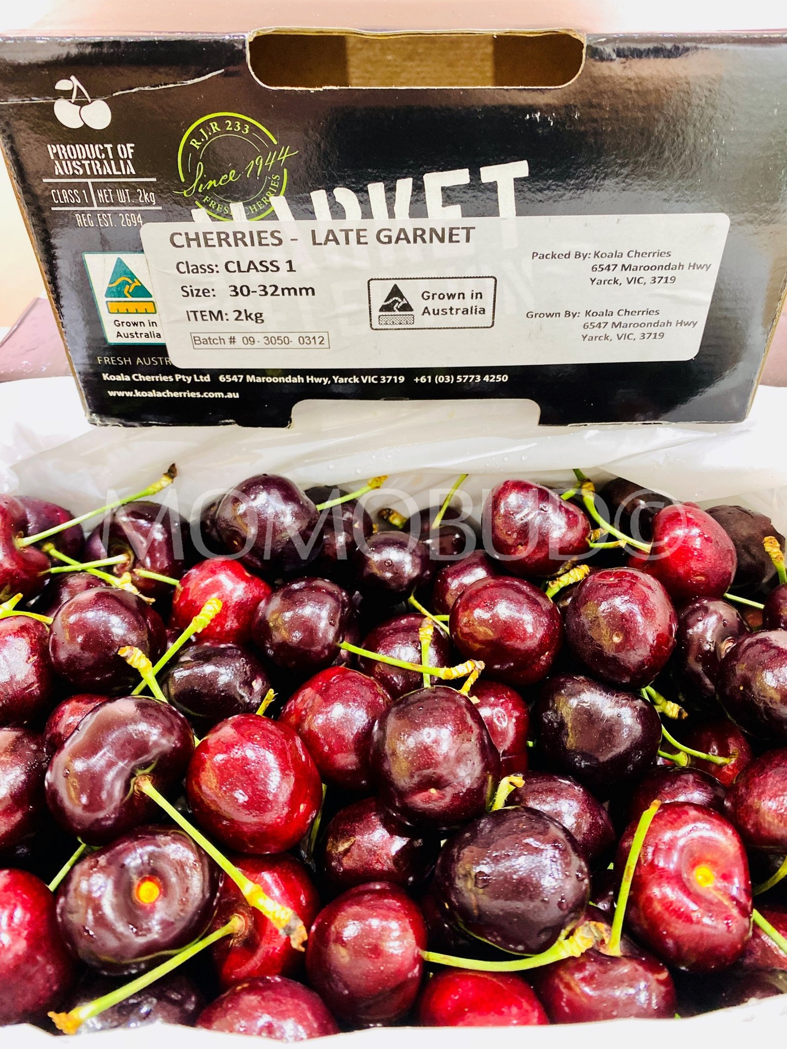 Koala Market Selections Late Garnet Red Cherry Gift Box (2kg) - Image 3