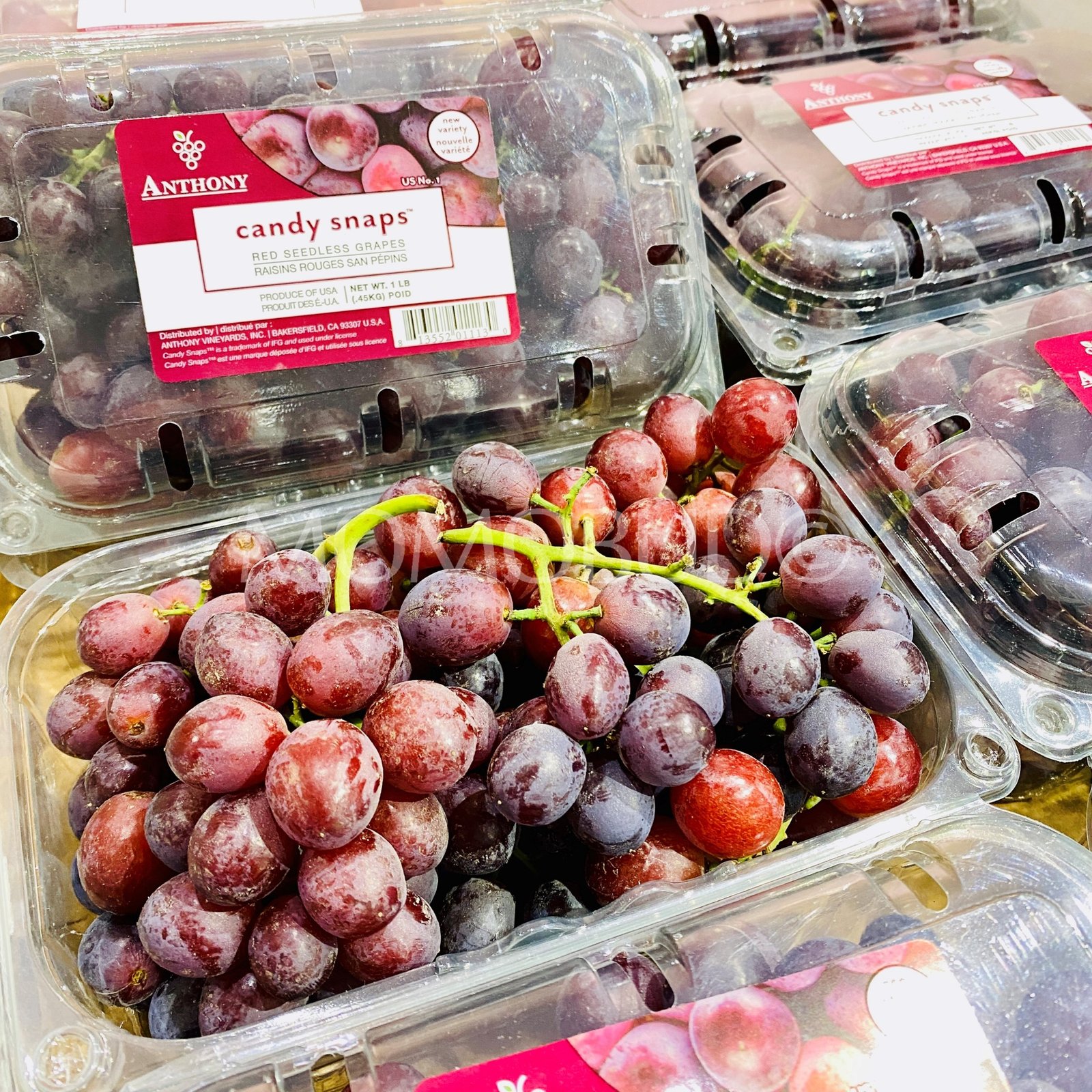 Candy Snaps® Red Seedless Grapes (454g punnet) - Image 2